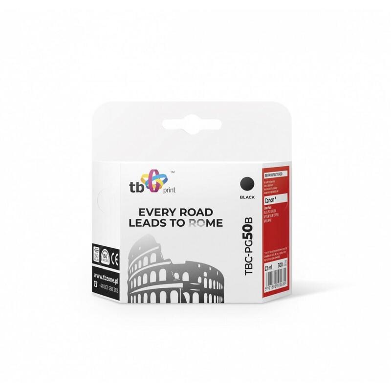 Tinta Para Canon Pg-50 Tbc-Pg50b Bk Ref.