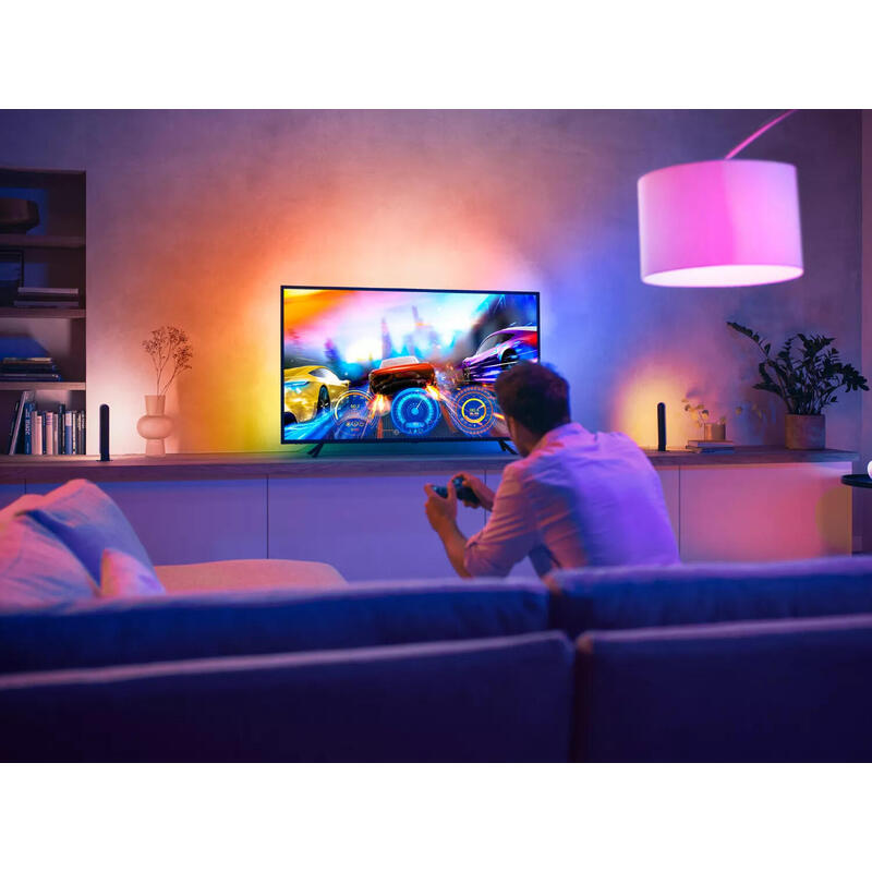 Tira Led Inteligente Para Tv Philips Hue Play Gradient Lightstrip 55'' Precisa Philips Hue Bridge Y Hue Sync