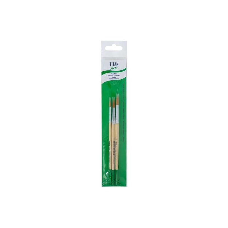 Titan Arts Set De Pinceles 258/4-6-8 Blíster 3 Ud