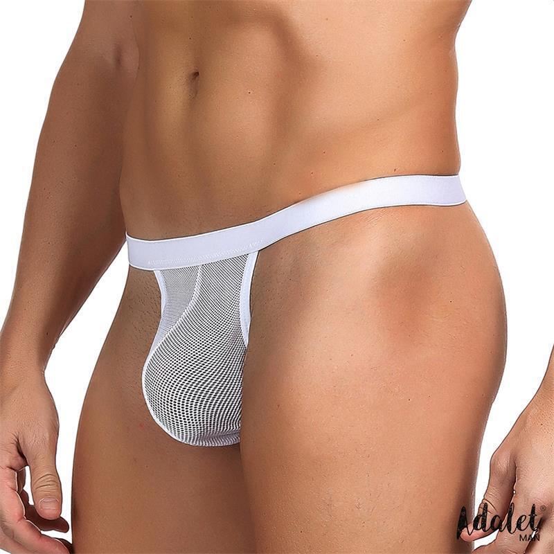 Titan Tanga De Rejilla Talla Única Blanco