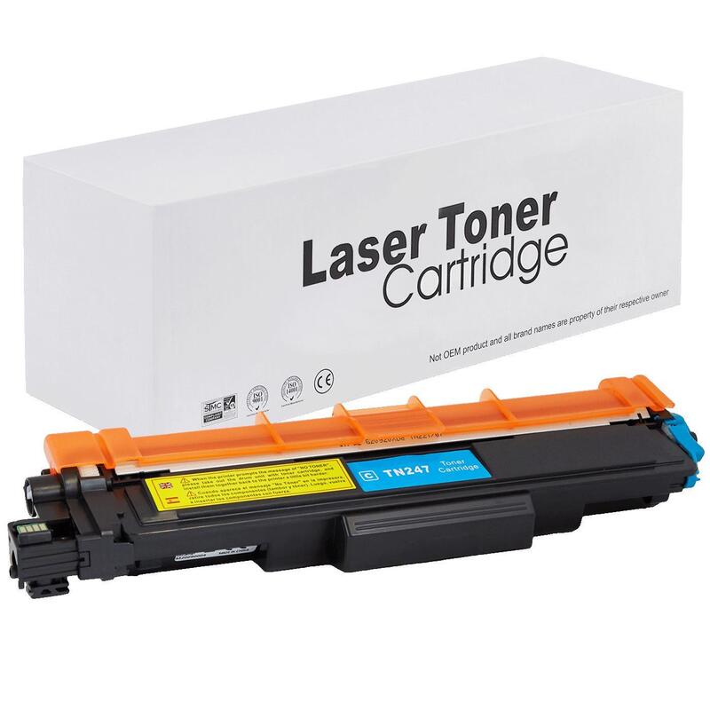 Tóner Para Brother Tn247c Cyan 2300 Páginas Neutral Box