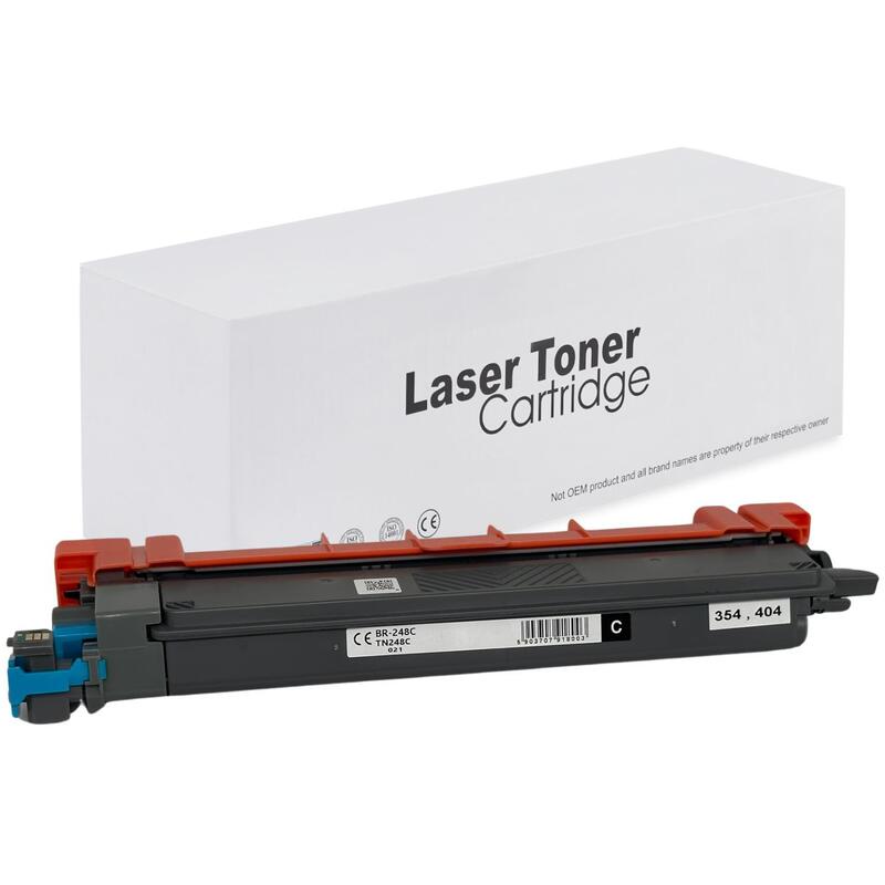 Tóner Para Brother Tn248c Xl Cyan 2300 Páginas Neutral Box