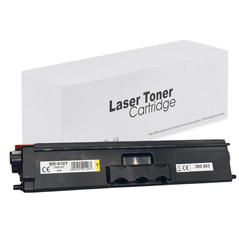 Tóner Para Brother Tn910y Amarillo 9000 Páginas Neutral Box