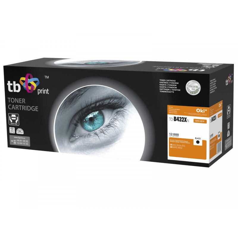 Toner Para Oki B432 To-B432xn Bk 100 Nuevo