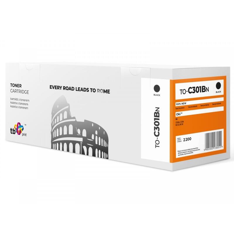 Toner Para Oki C301 To-C301bn Bk 100% New
