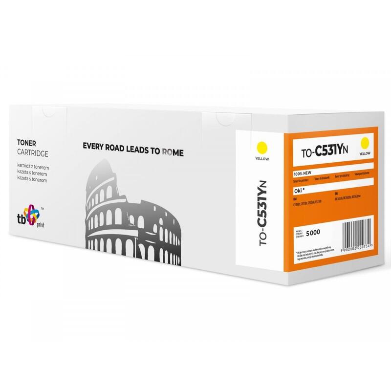 Toner Para Oki C531 To-C531yn Ye 100% New