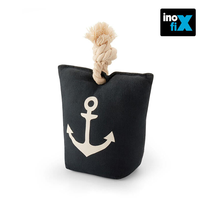 Tope Textil Sujetapuertas 1kg Marino Azul. Inofix