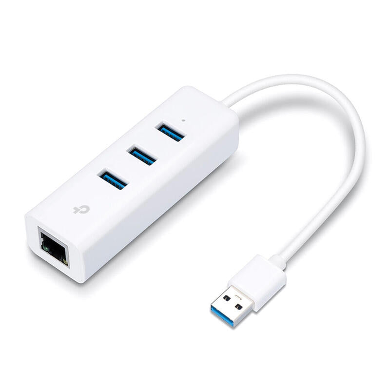 Tp-Link Conversor Ue330 De Usb3.0 A Ethernet Gigabit Con Hub 3p Usb3.0