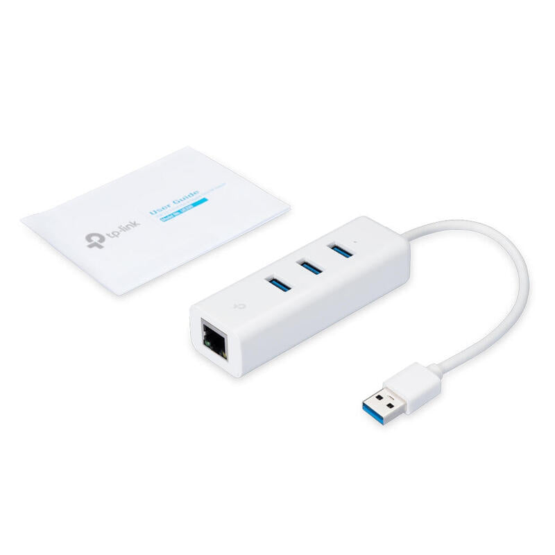 Tp-Link Conversor Ue330 De Usb3.0 A Ethernet Gigabit Con Hub 3p Usb3.0