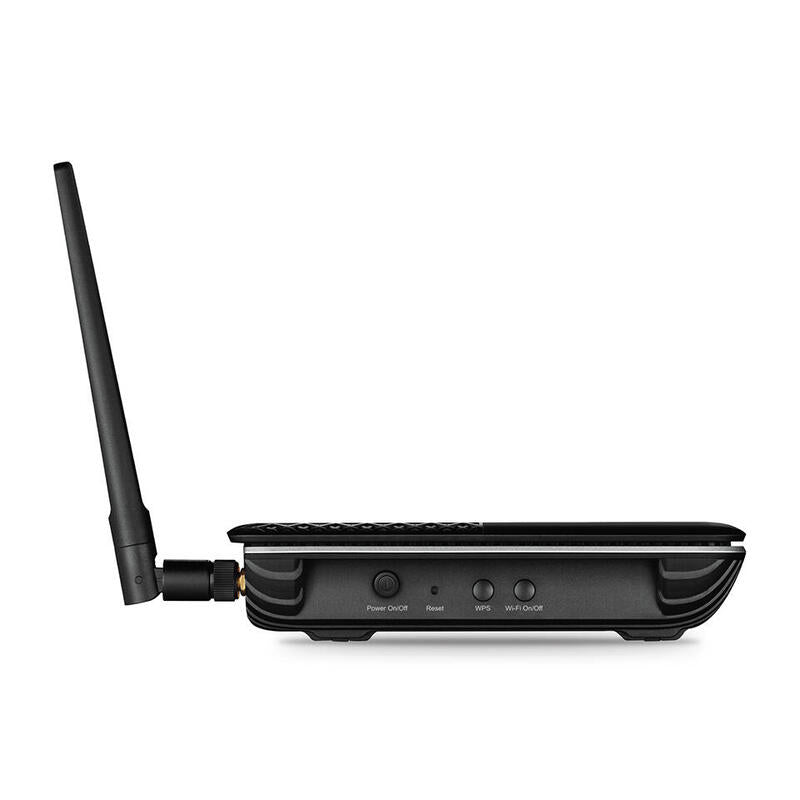 Tp-Link Modem Router Wifi Dualband Vdsl/Adsl Vr600 Ac1300 300mbps En 2,4ghz Y 1300mbps En 5ghz 1p Giga 1xusb 3 Antenas Desmontables