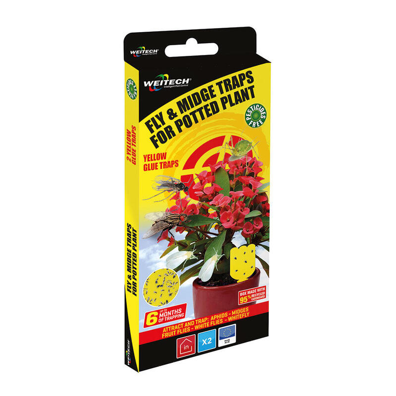 Trampa Para Mosquitos Y Moscas Especial Macetas 2 Uni. Weitech
