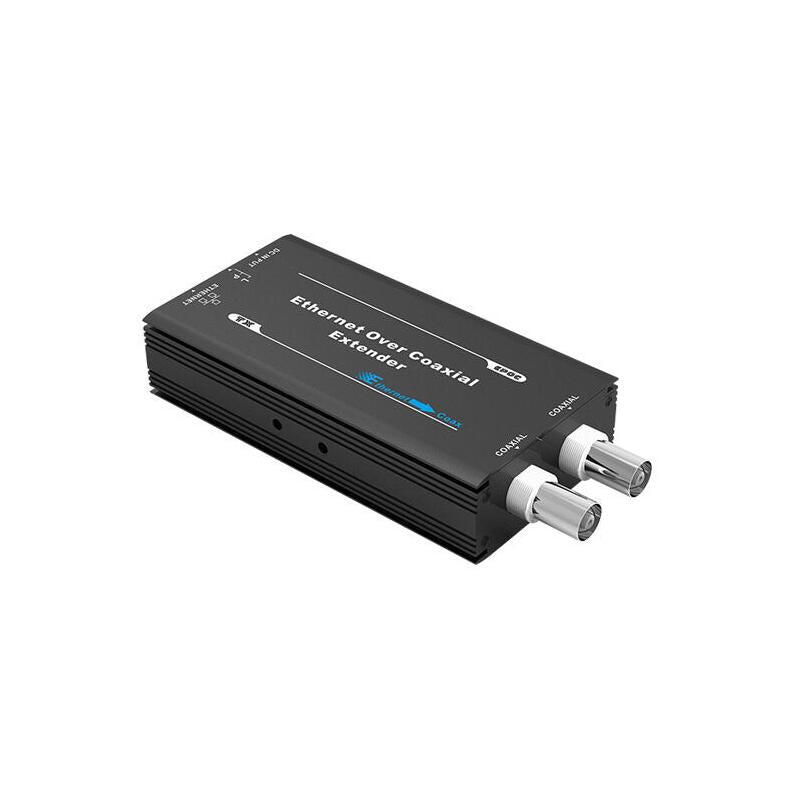 Transmisor Extensor Alimentación Y Ethernet A Través De Un Solo Cable Coaxial