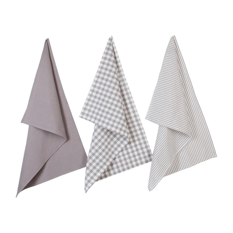 Trapos De Cocina De Algodón Colores / Modelos Surtidos 45 X 70 Cm, 3 Uds
