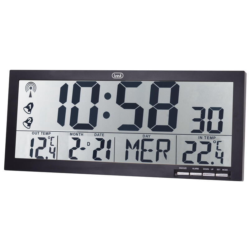 Trevi Om 3530 Rc Reloj Digital Rectángulo Negro