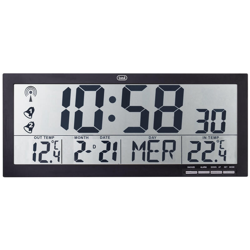 Trevi Om 3530 Rc Reloj Digital Rectángulo Negro