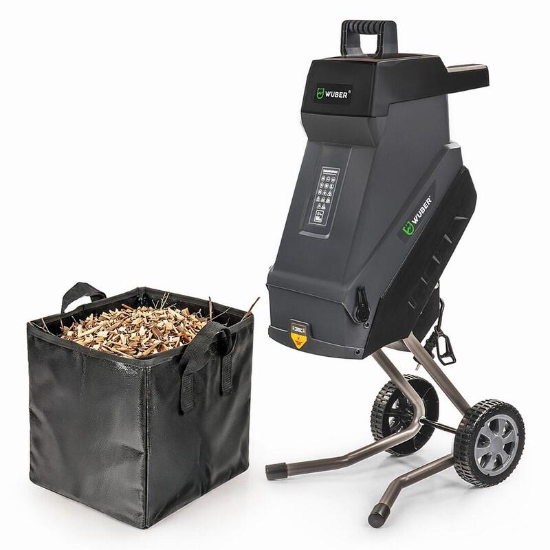 Trituradora Eléctrica De Cuchillas Ramas 2500w 45l W94205 Wuber