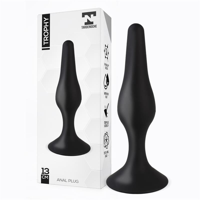 Trophy Plug Anal 13 Cm Silicona Negro