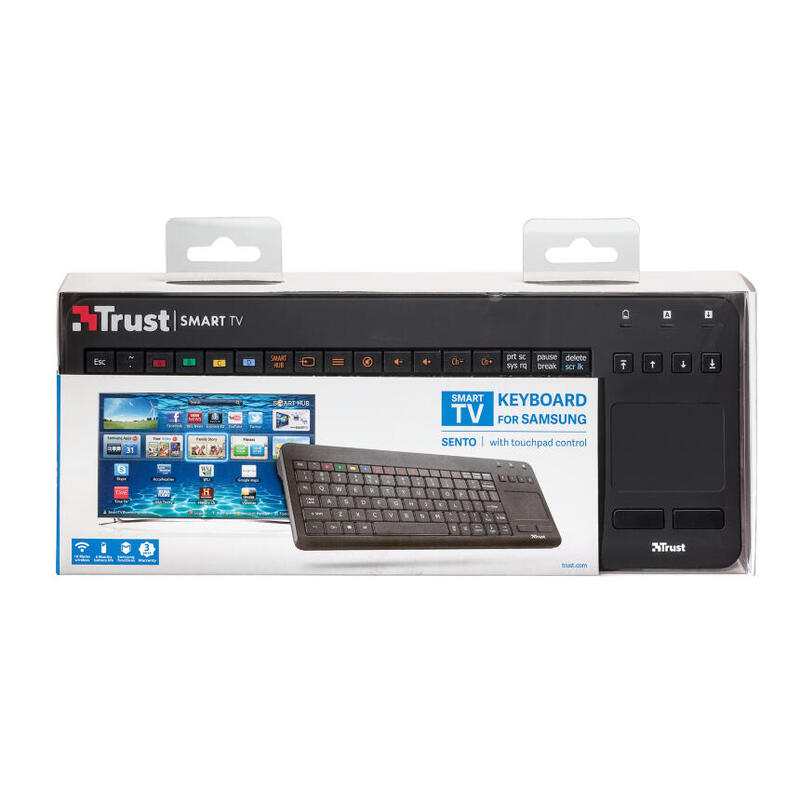 Trust Teclado Touchpad Sento Español Qwerty Inalambrico Negro 20062