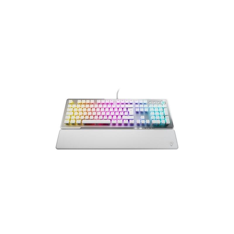 Turtle Beach Vulcan Ii, Teclado Para Juegos Aluminio (Cepillado)/Blanco, Diseño De, Titan Ii Rojo Tbk-1002-12-De