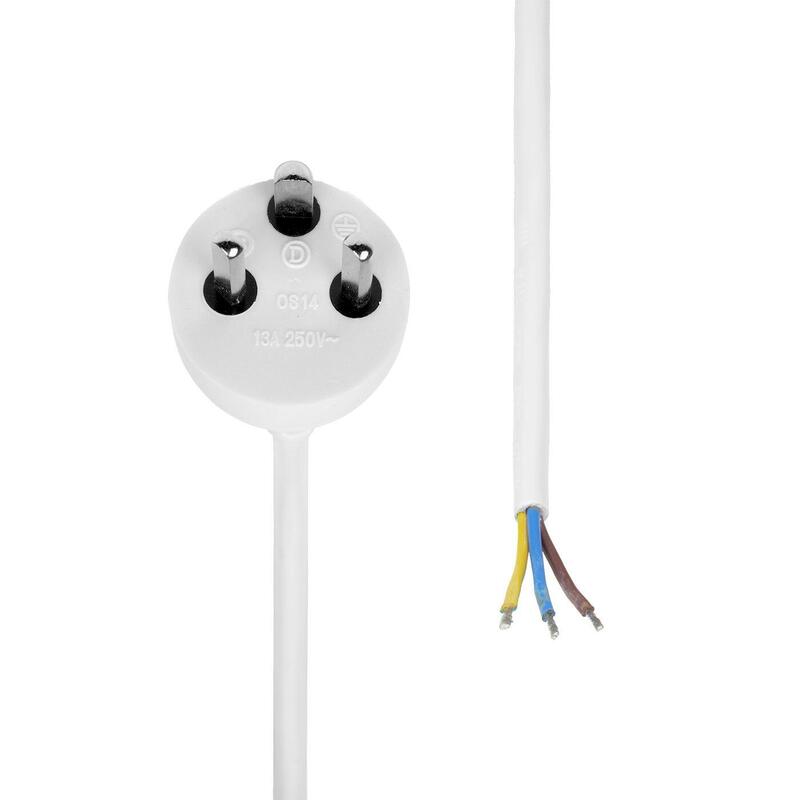 Type K Edb - Open End, Power Cable, 15m, White
