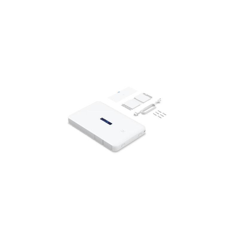 Ubiquiti Udw Consola Unifi Os De Montaje En Pared Con Gateway De Seguridad Integrado, Punto De Acceso De Alta Velocidad, Grabadora De Video En Red Y Un Switch Poe.