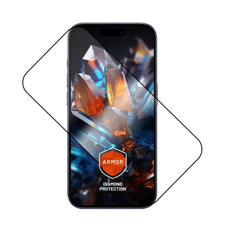 Ultra Durable Tempered Glass Fixed Armor With Anti-Dust Applicator And Ar Layer For Apple Iphone 17 Pro, Black