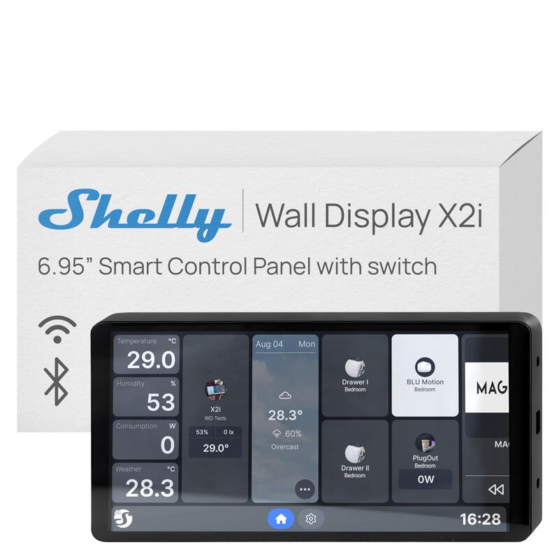 · Unterputz · Wall Display X2i Negro · Wlan · Schwarz