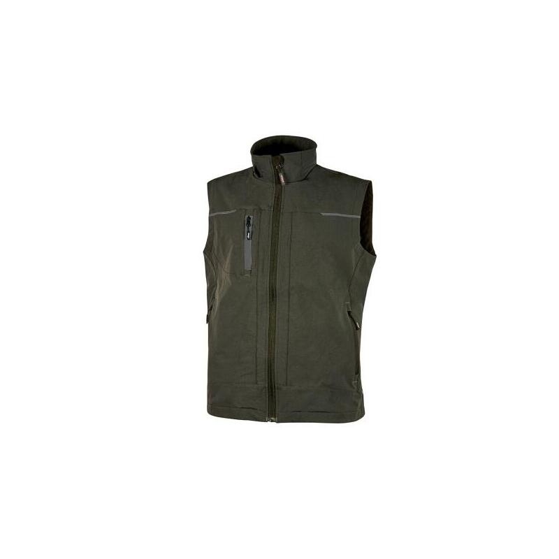 Upower Saturn Chaleco De Tela Resistente - Talla L - Suave, Repelente Al Agua, Transpirable, Multiples Bolsillos,