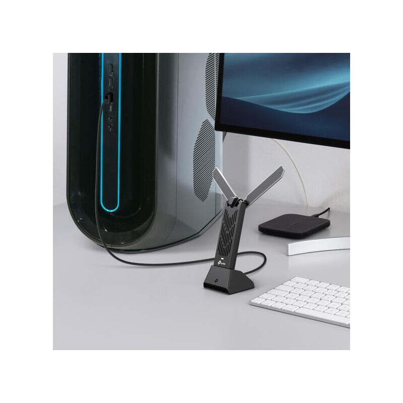 Usb Wifi 7 Tp-Link Archer Tbe400uh Tribanda 2880 Mbps Mu-Mimo Base Usb 3.0