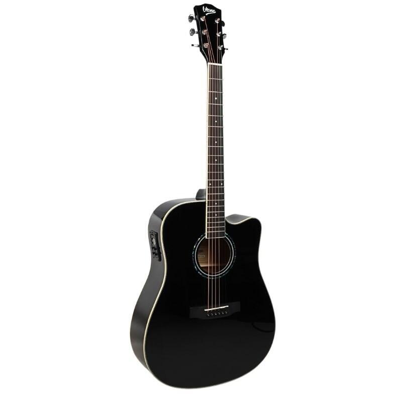 V-Tone Veag1 Ce Bk - Guitarra Electroacústica 4/4, Negra