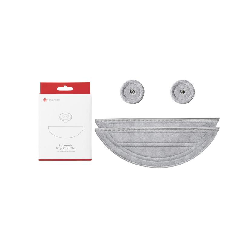 Vacuum Cleaner Accessory Roborock Mop Cloth Set For Saros0 10/Saros5 10/Saros0 10(R&D)/Saros5 10(R&D) 8.02.0400