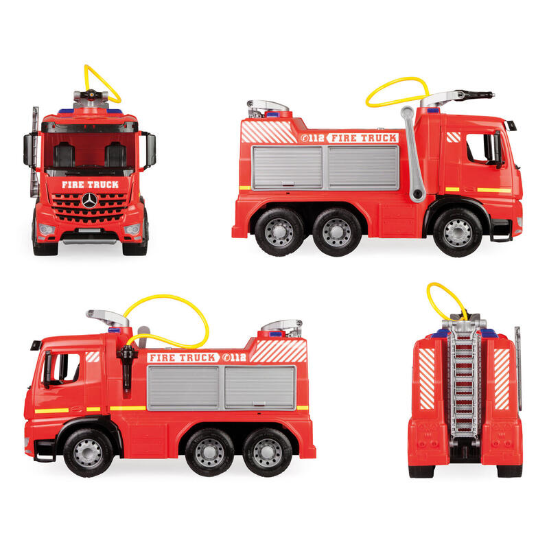 Vehículo Camión De Bomberos En Odkrytym Caja 65 Cm
