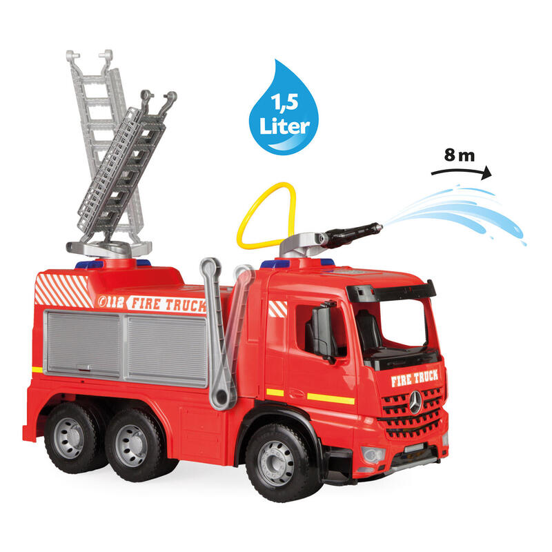 Vehículo Camión De Bomberos En Odkrytym Caja 65 Cm