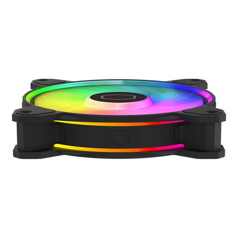 Ventilador Cooler Master Masterfan Mf120 Halo2, De Caja Negro, Ventilador Único, Sin Controlador Rgb Mfl-B2dn-21np2-R2