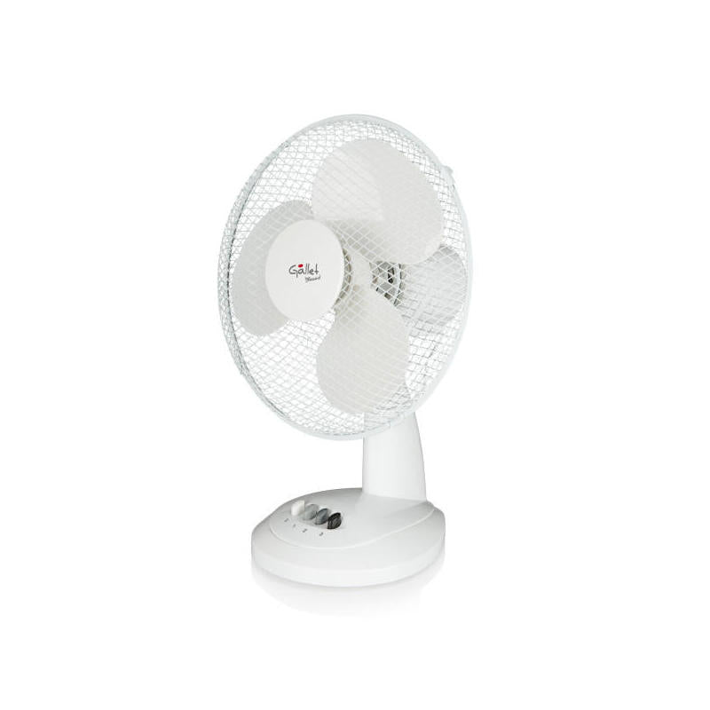 Ventilador De Mesa Gallet Ven9, 2 Velocidades 23 W, Oscilacion, 23 Cm Blanco