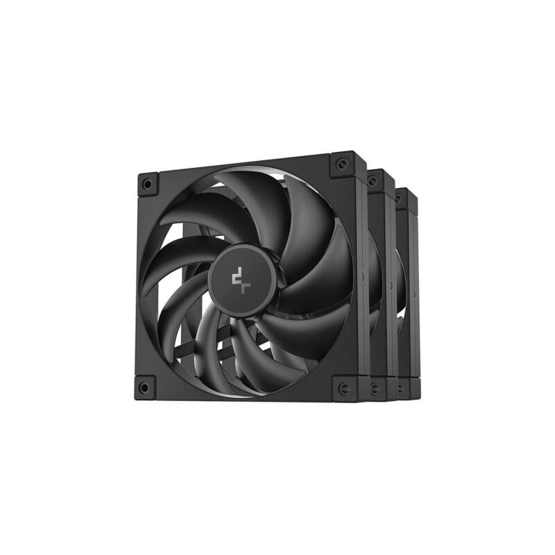 Ventilador Deepcool Fd14 140x140x25, De Caja Negro, Paquete De 3, 140 Mm R-Fd14-Bknpn3-G