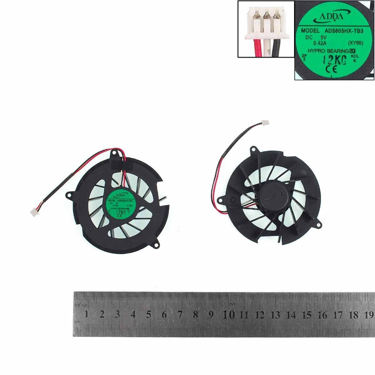 Ventilador Cpu Para Portátil Hp Pavilion Dv5000 Dv8000 Series Presario C300 C500 Intel Ad5805hx-Tb3