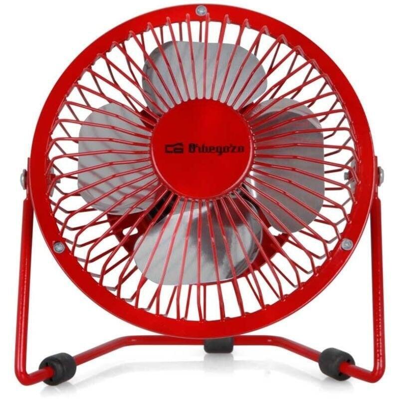 Ventilador Mini Usb Orbegozo Pw 1027 Rojo