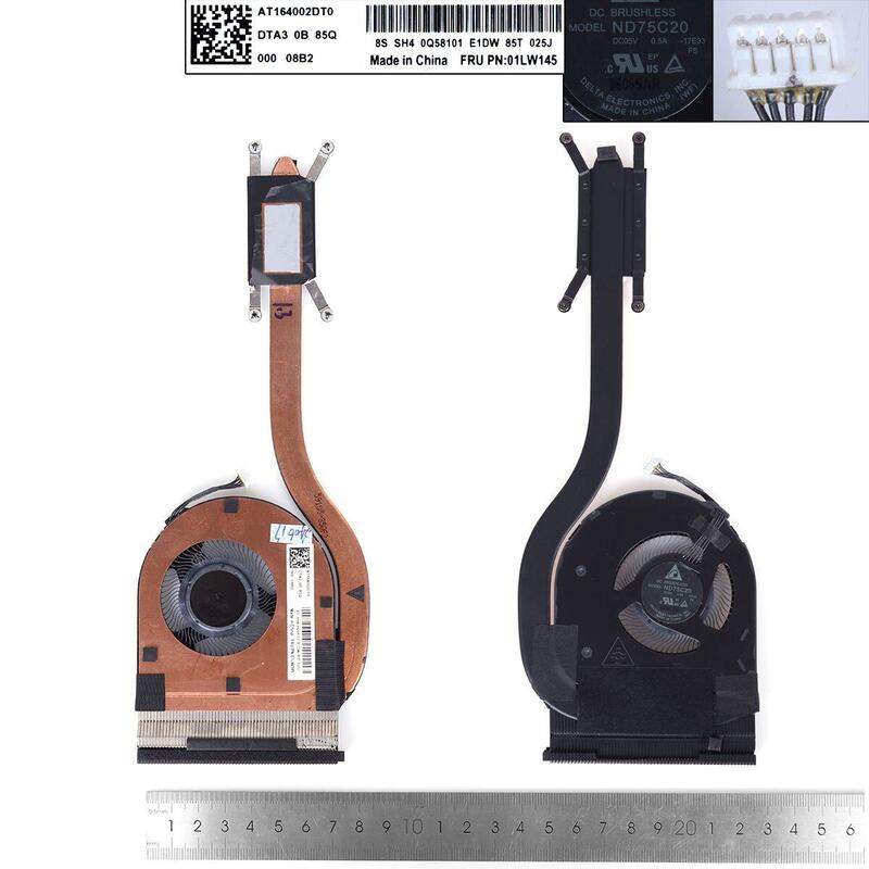Ventilador Para Computadora Portátil Lenovo Thinkpad L480 Gráficos Integrados Disipador De Calor 01lw143 01lw144 01lw145