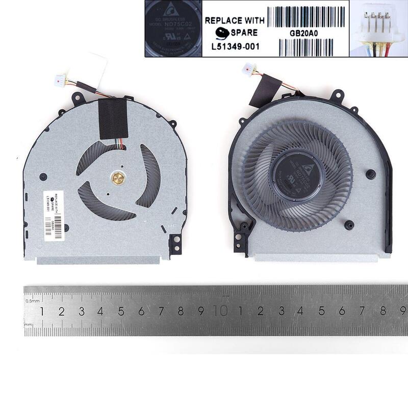 Ventilador Para Laptop Hp 14 Dh1036tx 14m Dh Tpn W139 Original,Sin Tapa