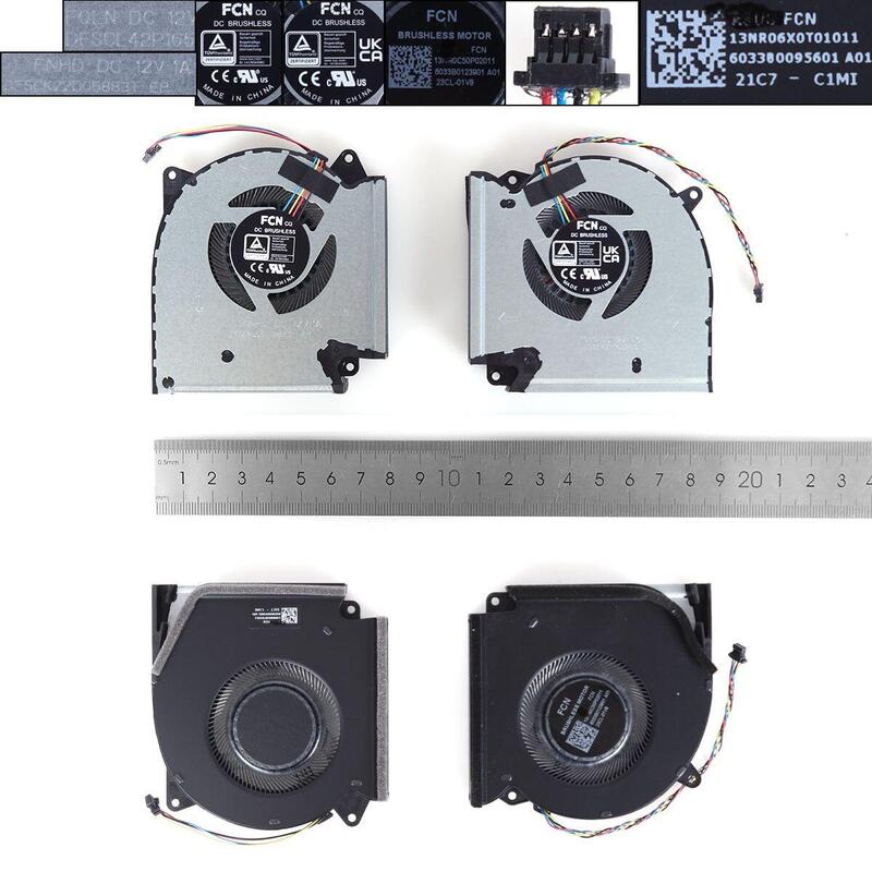 Ventiladores Cpu + Gpu Para Portátil Asus Rog 5Plus 5R G513Qy 2021 G513Qm 5900 12V