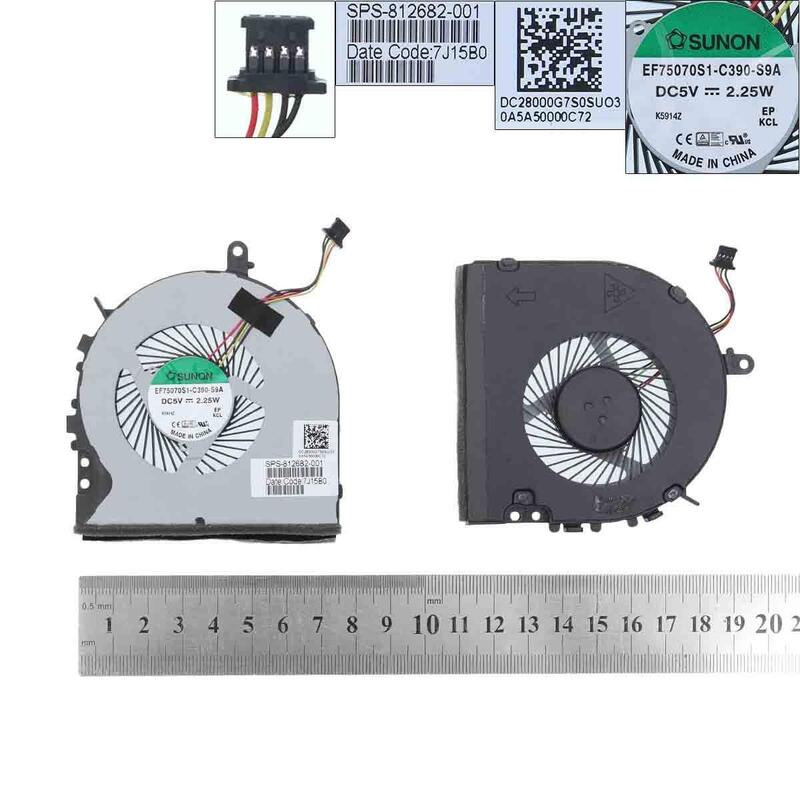 Ventilador Para Portátil Hp Envy M6-P M6-P113dx Dc28000g7f0
