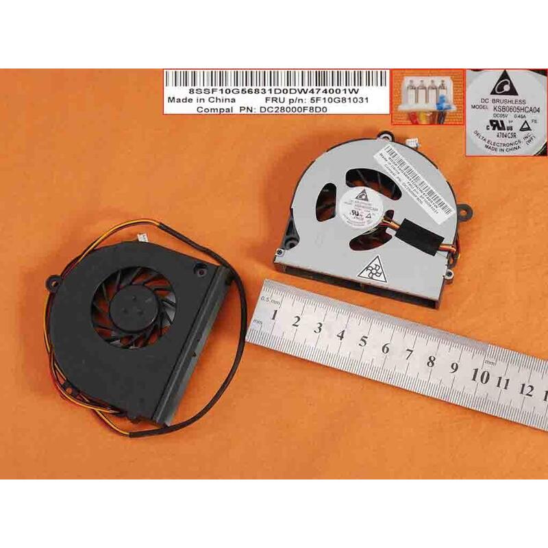 Ventilador Para Portátil Toshiba
Modelos: Satellite P855, P855-S5200
P/N: Dc28000ard0, Ksb06105hb, Ab0705hx12bb00