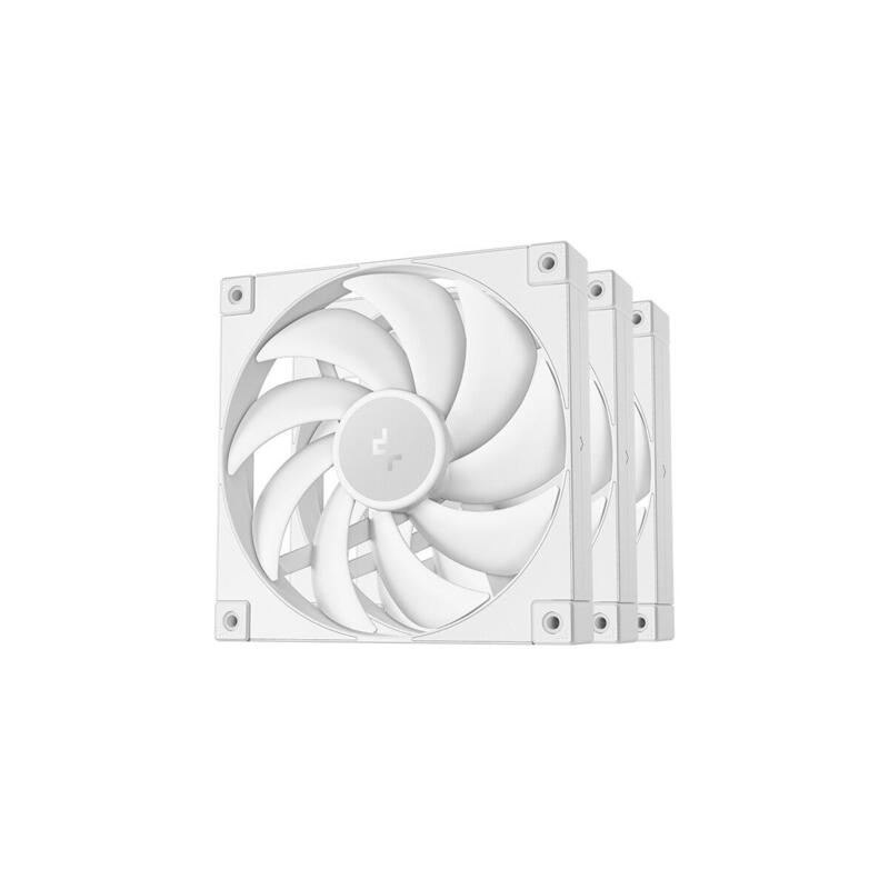 Ventilador Pc Deepcool Fd14 Wh 140x140x25 Blanco, Paquete De 3, 140 Mm R-Fd14-Whnpn3-G