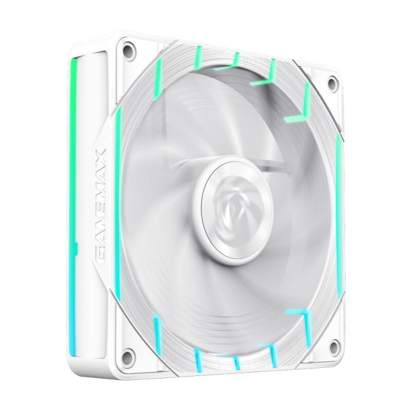 Ventilateur De Boitier Gamemax Tornado T12 Rgb - 12cm (Blanc)