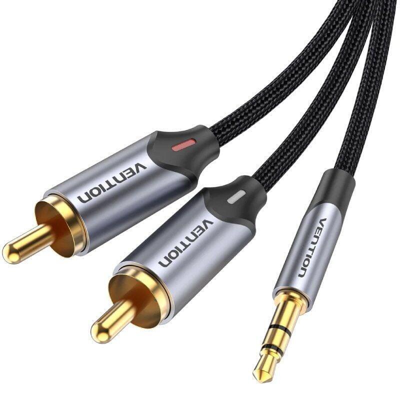 Vention Bcnbk 2 X Rca (Cinch) Do Minijack 3.5mm, 8m W Oplocie (Czarny)