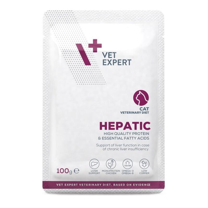 Vet Expert Hepatic Chicken - Comida Húmeda Para Gatos - 100g