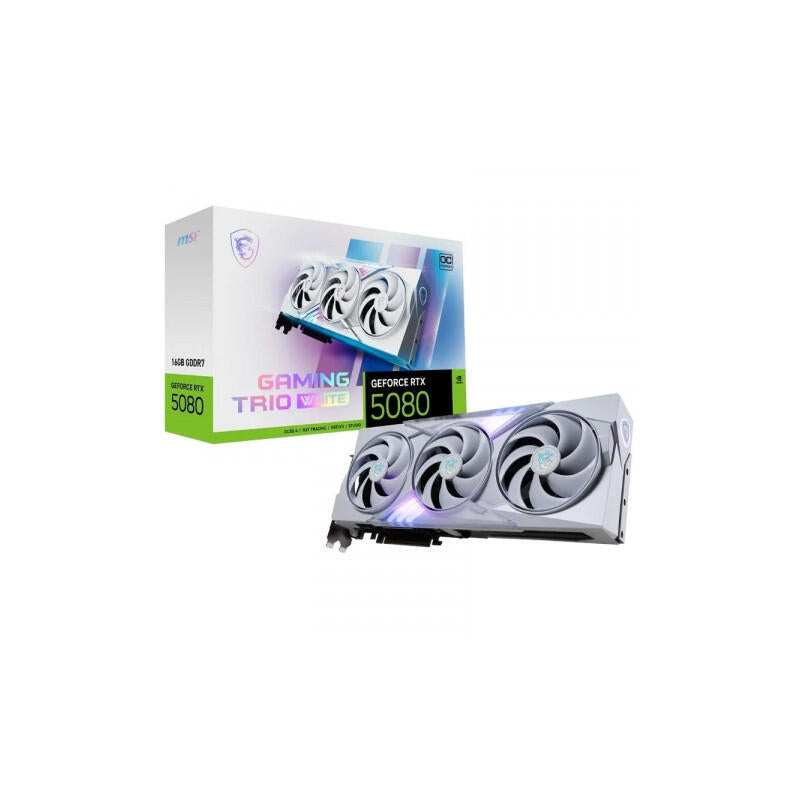 Vga Msi Rtx 5080 16g Gaming Trio White,Nv,Rtx5080,16gb