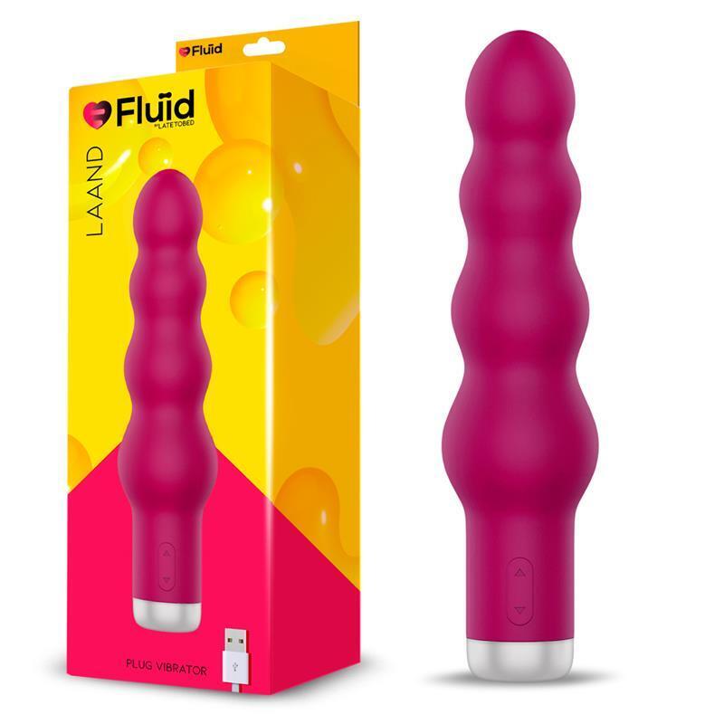 Vibrador 10 Funciones Usb Silicona Laand Potente Rojo Burgundy