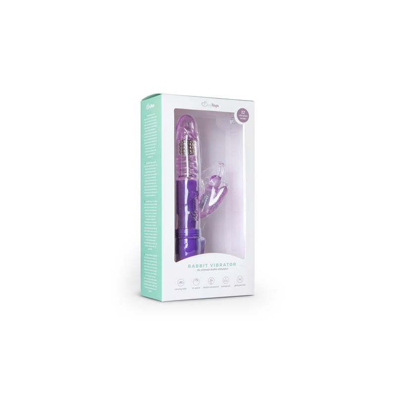 Vibrador Con Mariposa - Púrpura